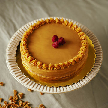 Torta Crocante de Caluga y Frambuesa